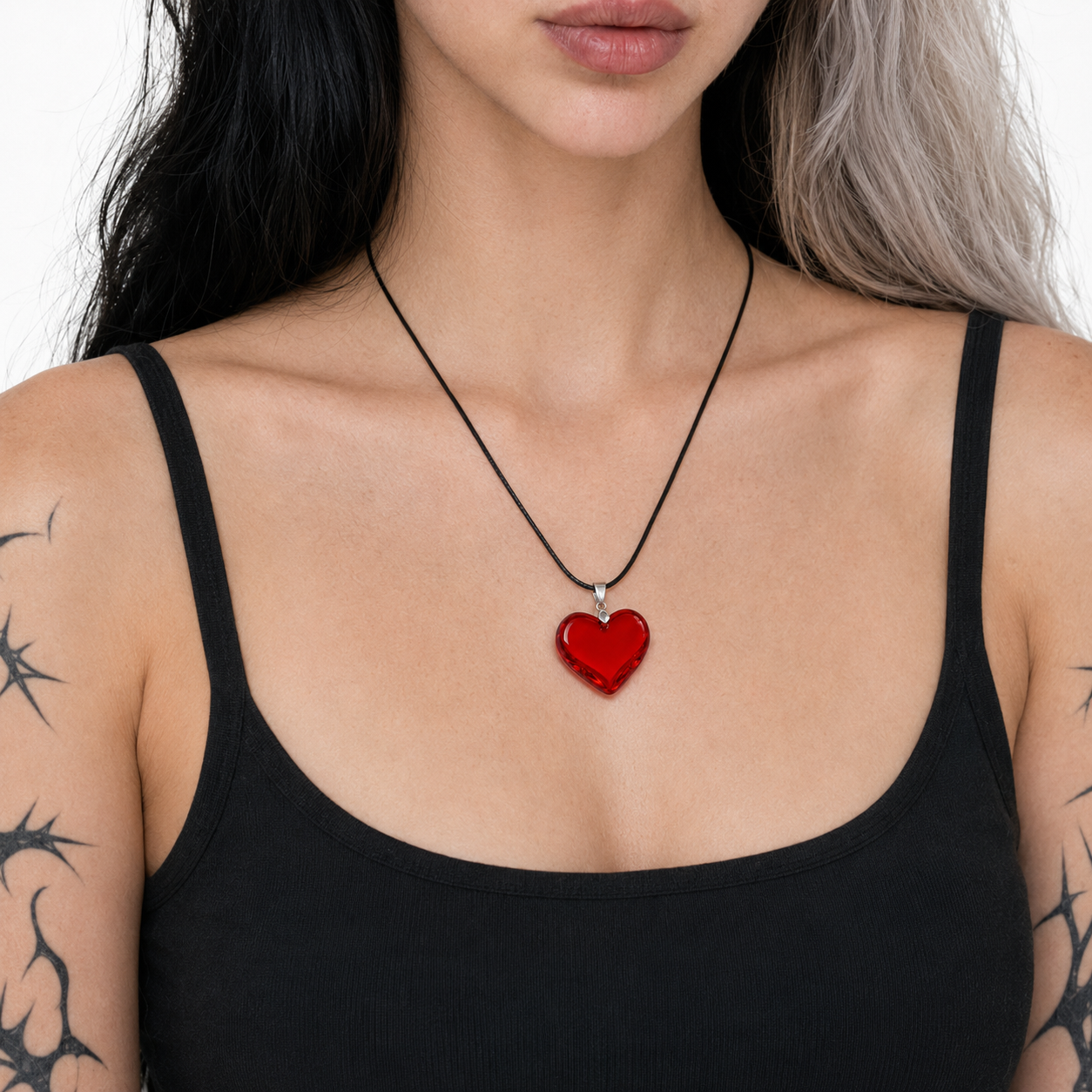 Naszyjnik z Czerwonym Sercem „Cherry Crush”