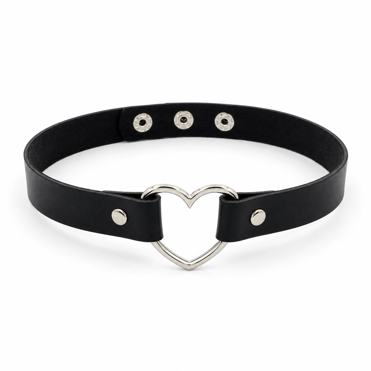 Choker z Metalowym Sercem „Heartbound”